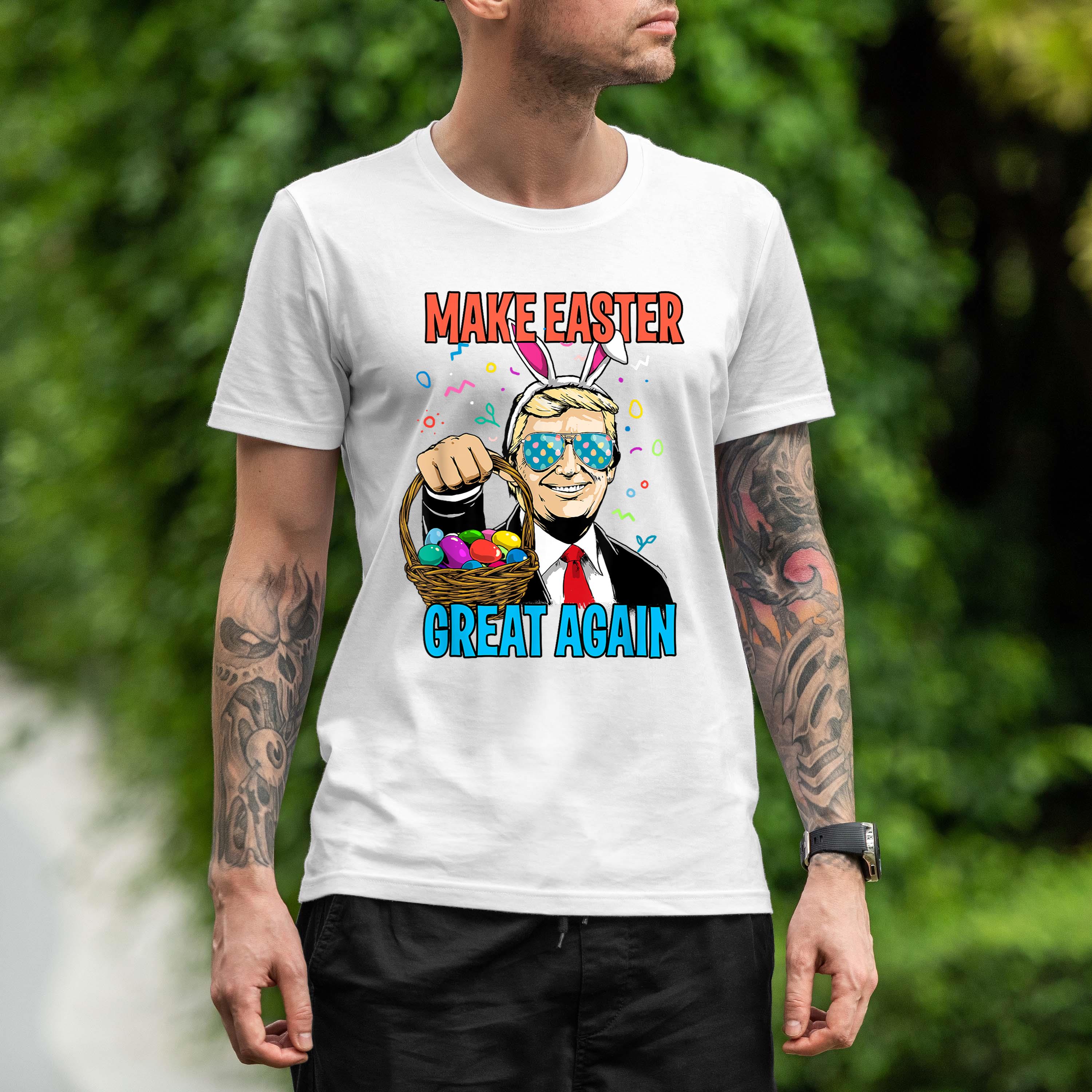 Easter Bunny Trump Shirt Make Easter Great Again Egg Hunt Shirt 